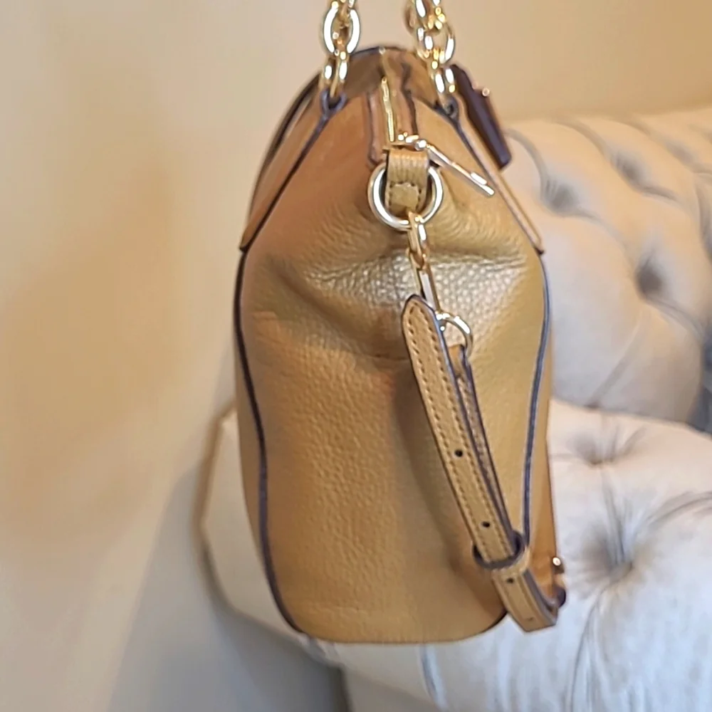Coach Mini Kelsey Satchel Handbag Tan - Picture 7 of 13